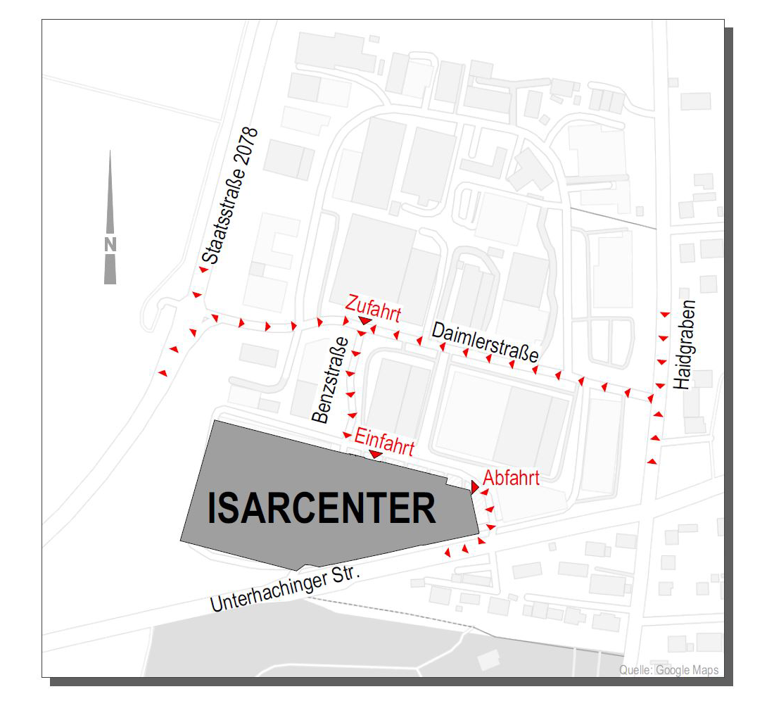 Gebäudeplan IsarCenter